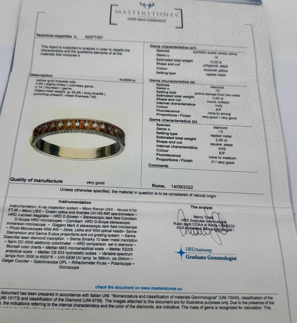 Bracciale in oro giallo - immagine 4